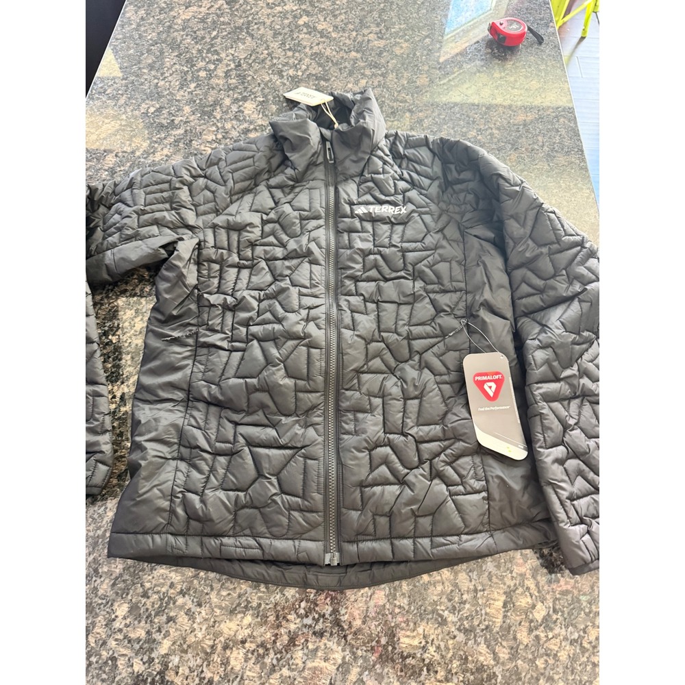 Adidas Terrex XPR LF Hiking Jacket Mens Small Black Primaloft Insulated IT3239